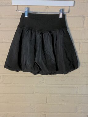 aerie Black Bubble Skirt with Wide Waistband